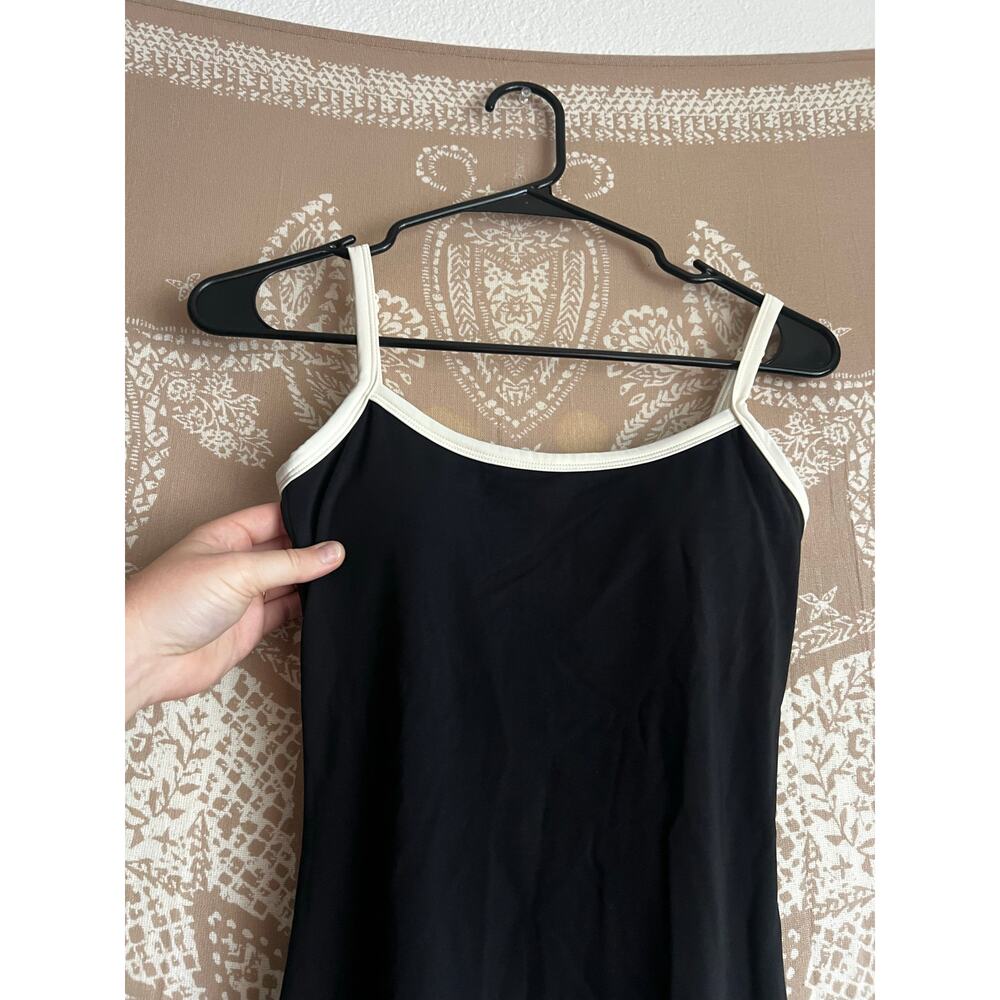 ADANOLA Ultimate Piping Scoop Unitard Jumpsuit Black Scoop Back Size XS - Picture 3 of 5